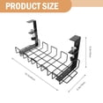 thumbnail image 2 of Miangastore Hanging Wire Bracket Iron 1 Set 15.7x6.3in, 2 of 8