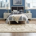 thumbnail image 6 of Modway Jubilant Sprout Scrolling Vine 8x10 Shag Area Rug in Creame and Beige, 6 of 7