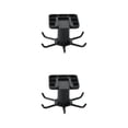 thumbnail image 4 of kurtrusly Kitchen Hanger Self-adhesive Replacement Solid Color Rotatable 6 Claw Detachable Cup Brush Rack Holder Accessories Black 2Set, 4 of 6