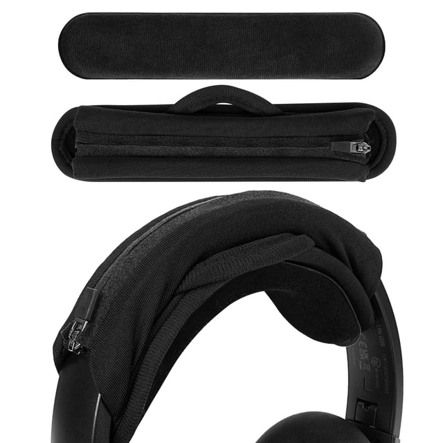 Set de funda para diadema y almohadilla para diadema Geekria Medium Black