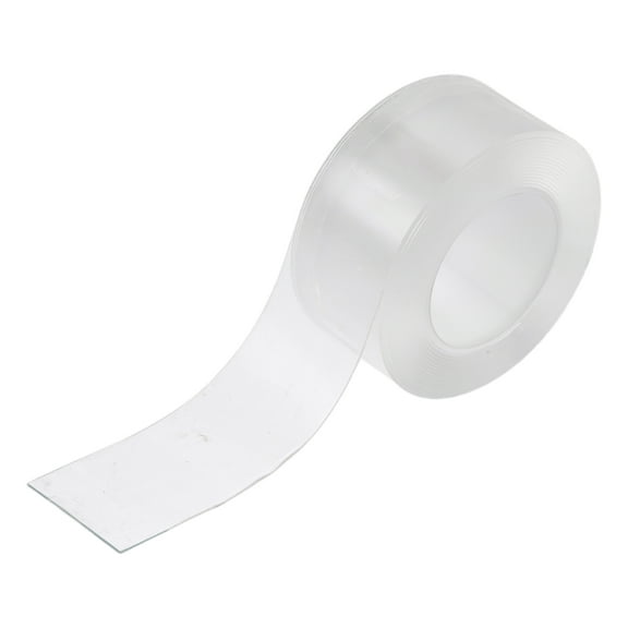 Unique Bargains 1 Roll Car/DIY Crafts Nano Double Sided Tape Heavy Duty Reusable Clear Tape Strips 9.84ftx1.18"x0.04"