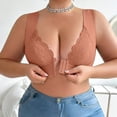 thumbnail image 6 of Sports Bras for Women Plus Size Front Closure Wireless Breathable Bra Bras for Women No Underwire Brown 5Xl, 6 of 9