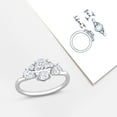 thumbnail image 6 of Created Forever Women's 1-1/2 CT T.W. Multi-Shape Lab-Created Diamond 14kt White Gold Engagement Ring, 6 of 11