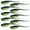 Fluorescent Green, variant on Vnanda 10Pcs/Set 0.7g/5cm Tadpole Fishing Lures for Bass, Crappie, Bluegill, Perch, and Trout, Slow Sinking Life Like Fishing Baits Scented Pre Rigged Fishing Gear…