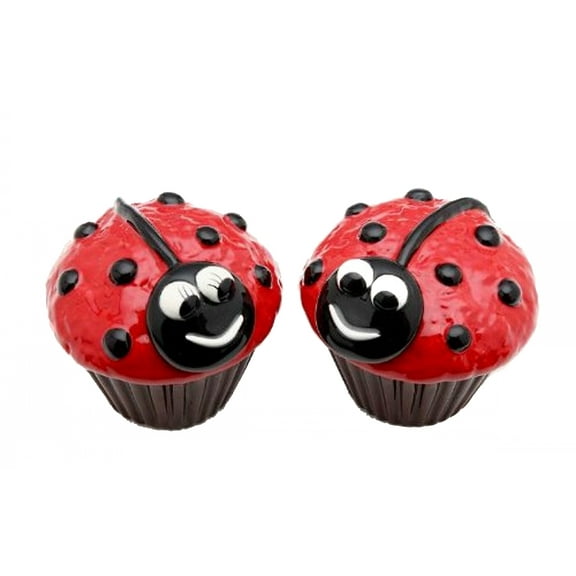 LadyBug Cupcake  Salt & Pepper Shaker