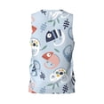 thumbnail image 2 of Rocae Cute Chameleons On Blue for Men's Basketball Jersey Lightweight and Breathable Athletic Tank Top,Quick-Drying Sports Jersey Medium, 2 of 9