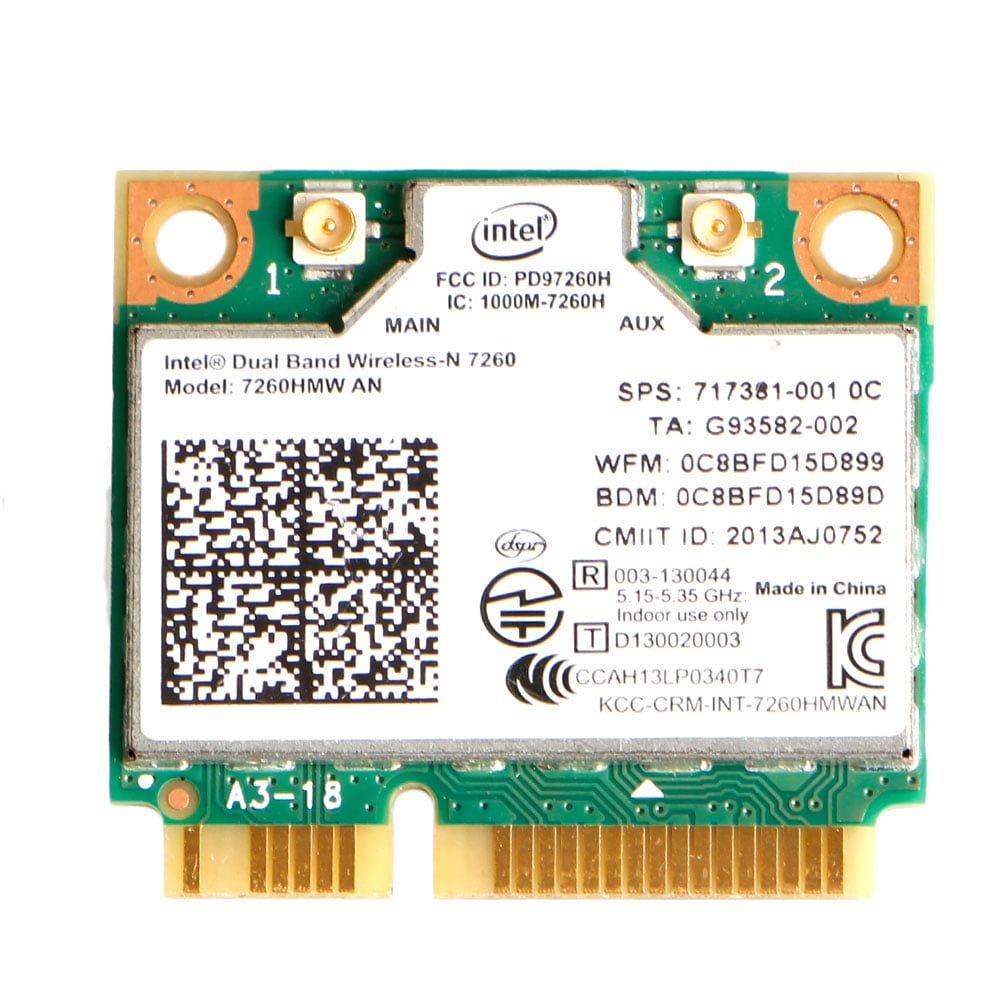 Verdraaiing Dank je Montgomery 7260HMW Intel AN Dual Band Wireless + Bluetooth-compatible 4.0 MINI PCI-E  WLAN - Walmart.com
