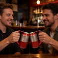 thumbnail image 4 of FSAGAE Can Handle Holder Drink Can Grip with Comfortable Handle Reusable Beverage Holder for 16oz Cans for Camping Beach Party Red 17x9cm, 4 of 5