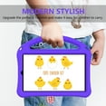 thumbnail image 4 of Allytech for Lenovo Tab M9 2023 Case, Kids Friendly Shockproof Kickstand Handle Easy Grip Lightweight Anti-Scratch Heavy Duty Protective EVA Rubber Case Cover for Lenovo Tab M9 9.0" - Purple, 4 of 7