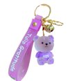 thumbnail image 1 of Qarigey Oso llavero parejas lindas juguetes dulces llavero pequeño colgante delicado hebilla coche decoraciones colección regalos de cumpleaños Accesorios de disfraces Violeta Qarigey AP014221-04, 1 of 1
