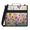 Black, variant on Jiaoprinted Summer Lemon Floral Zipper Binder, Fruit Leaves 3 D-Ring Binder, Multi-Pocket Expanding Organizer Bag with Handle and Shoulder Strap for Travel Work