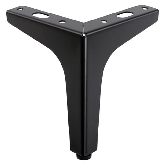 Black Heavy Duty Metal Furniture Legs, Modern Replacement Feet For Sofa Cabinet Chair Bed (Black)