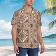 thumbnail image 5 of Daiia Fashion Tatreez1 Hawaiian Shirt for Men Gentle Cotton Regular Short Sleeve Casual-XX-Large, 5 of 9