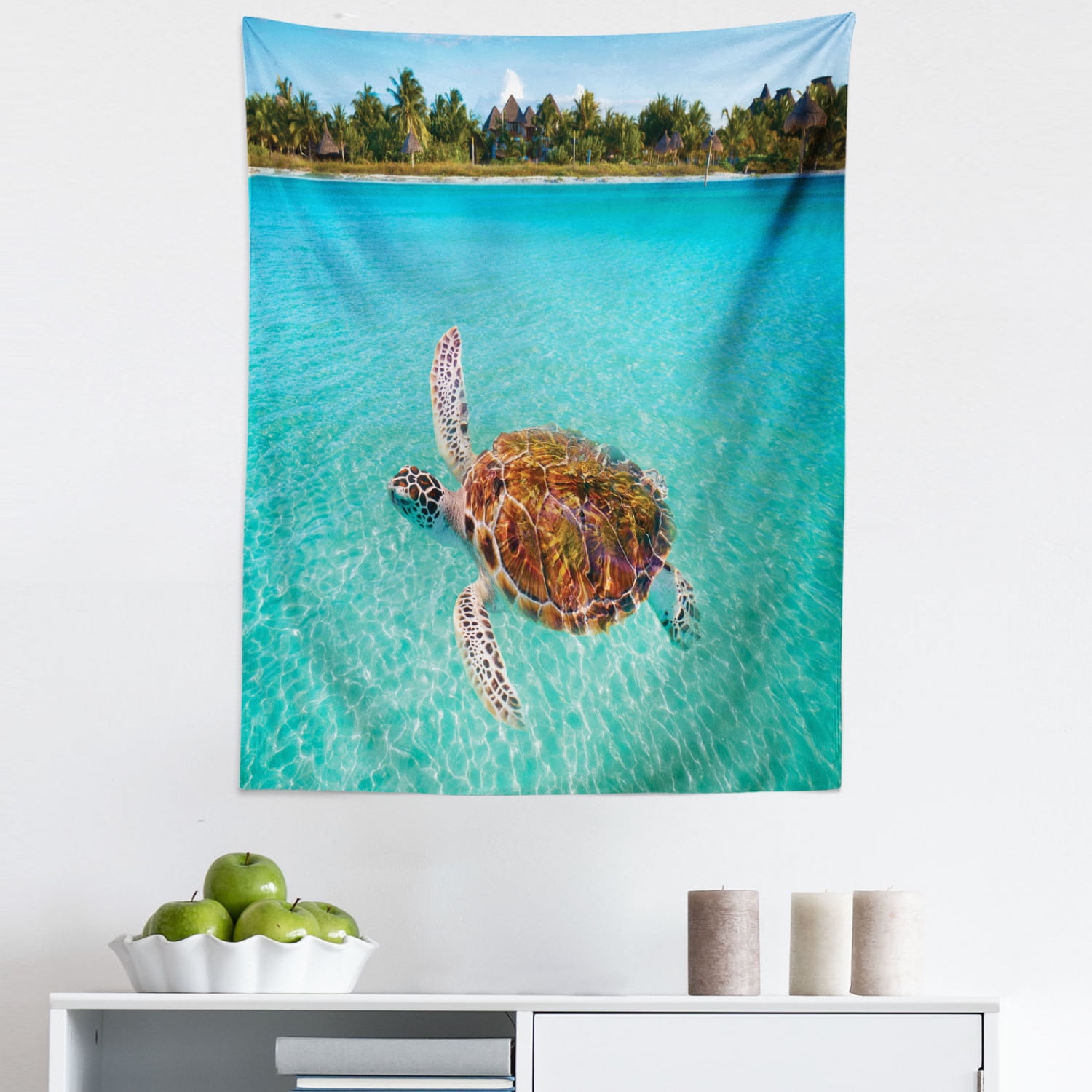 Turtle Beach Tapestry, Exotic Island 