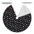 thumbnail image 2 of Lsque Multi-Colored Stars Print Christmas Tree Skirt, Tree Skirt with Ties or Velcro, Perfect for Holiday Decorations, Halloween, and New Year-48", 2 of 7