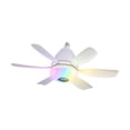 thumbnail image 2 of koolsoo Ceiling Fan Light with Remote Adjustable Speed Fan Light for Cafe Garage Bar white, 2 of 9
