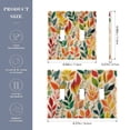 thumbnail image 2 of Yayeee Toggle Light Switch Wall Plate 3-Gang 6.37"x4.48" Decorative Outlet Cover, Orange Leaves, 2 of 7