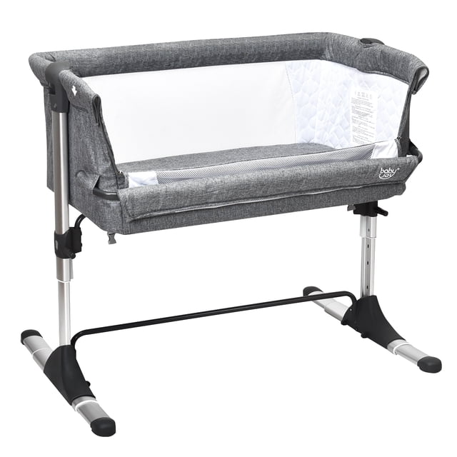 Costway 2 en 1 Cuna para Bebé Plegable Cuna de Colecho Altura Ajustable Bebé Cama para Viaje Hogar Dormitorio