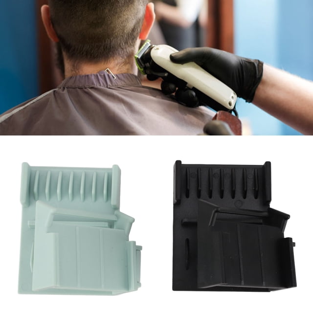 Guide Comb For Split Ends 2pcs Hair Clipper Guides Combs For Split Ends Heat Resistance Rounded Teeth Precise Cutting Hair Trimmer Guards Black Green