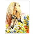 thumbnail image 2 of Design Art - Cheval et Poulain avec Prairie, 2 of 3