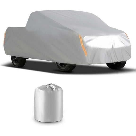 Pickup Truck Cover Universal All Weather Protection Heavy Outdoor Replacement for Pickup Truck up to 210 L x 70 W x 65 H Inch