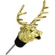 thumbnail image 1 of Tapón y vertedor para botella de vino de ciervo, tapón y vertedor para botella de vino de ciervo, accesorios para vino y cerveza, bar en casa para senderismo, fiesta de acampada (dorado) Rojo Verde MX-0133819FYD, 1 of 4