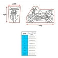 thumbnail image 2 of Miulika Vehicle Motorcycles Cover Waterproof Night Reflective Sturdy 230x95x125cm, 2 of 8