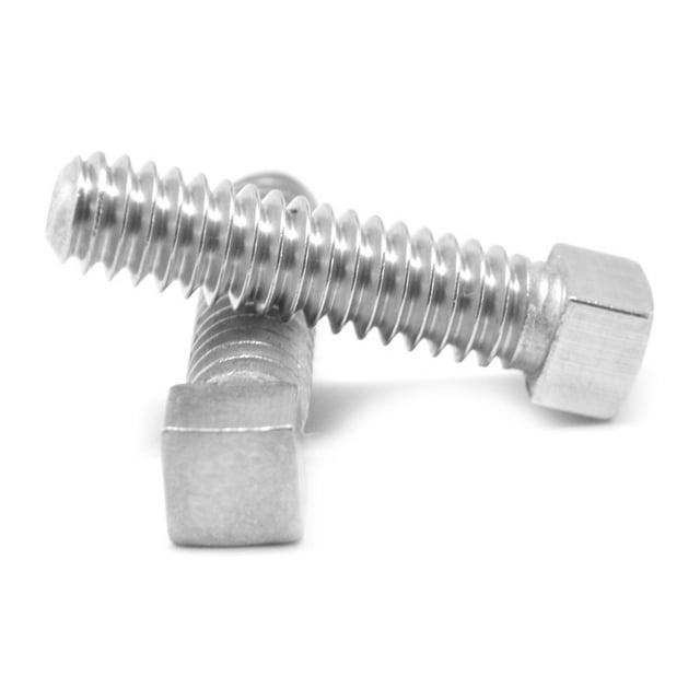 1/4"-20 x 3/4" (FT) Coarse Thread Square Head Set Screw Cup Point Stainless Steel 18-8 Pk 2000