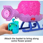 Imaginext Dreamworks Trolls Poppy Figure And Toy Helicopter For Preschool Pretend Play, 4 Pieces