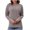 Dark Gray, variant on Plus Size Shirts for Womens Fall Fashion Casual Long Sleeved Solid Color Round-neck Fall/Winter Loose Blouses Shirts