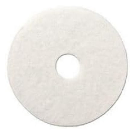 BWK4014WHI 14 in. Diameter Polishing Floor Pads - White (5/Carton)