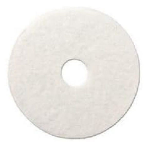 BWK4014WHI 14 in. Diameter Polishing Floor Pads - White (5/Carton)
