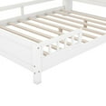 thumbnail image 6 of CITYLE Full Bed Frame with Storage Headboard and Built-in LED Light, Wood Full Size Platform Bed with Fence Guardrails,Full Bed for Girls Boys,No Box Spring Needed,White, 6 of 8
