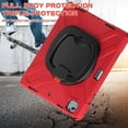 thumbnail image 2 of Case for iPad Air 13 (2026 M4/2025 M3/2024 M2)/iPad Pro 12.9 inch (2022/2021/2020/2018), 360 Degree Rotating Hand Grip Shockproof Cover with Shoulder Strap, Red, 2 of 7
