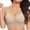 Beige, variant on QASIEATN Wireless Jelly Bras for Women Supportive Full Coverage No Underwear Bras Plus Size Brassiere for Older Ladies Women's Underwear