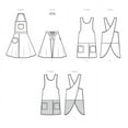 thumbnail image 3 of Simplicity Misses' Apron Sewing Pattern Kit, Code S9564, Sizes XS-S-M-L-XL, Multicolor, 3 of 5