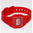 thumbnail image 4 of Fashion Women Men's Water Resist Plastic Band Retro Style Sports Digital Watch (Red), 4 of 4
