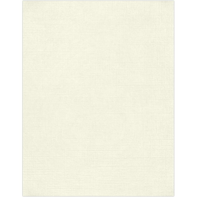 LUXPaper 8.5" x 11" Classic Linen Paper | Letter Size | Natural White | 70lb. Text | 500 Qty
