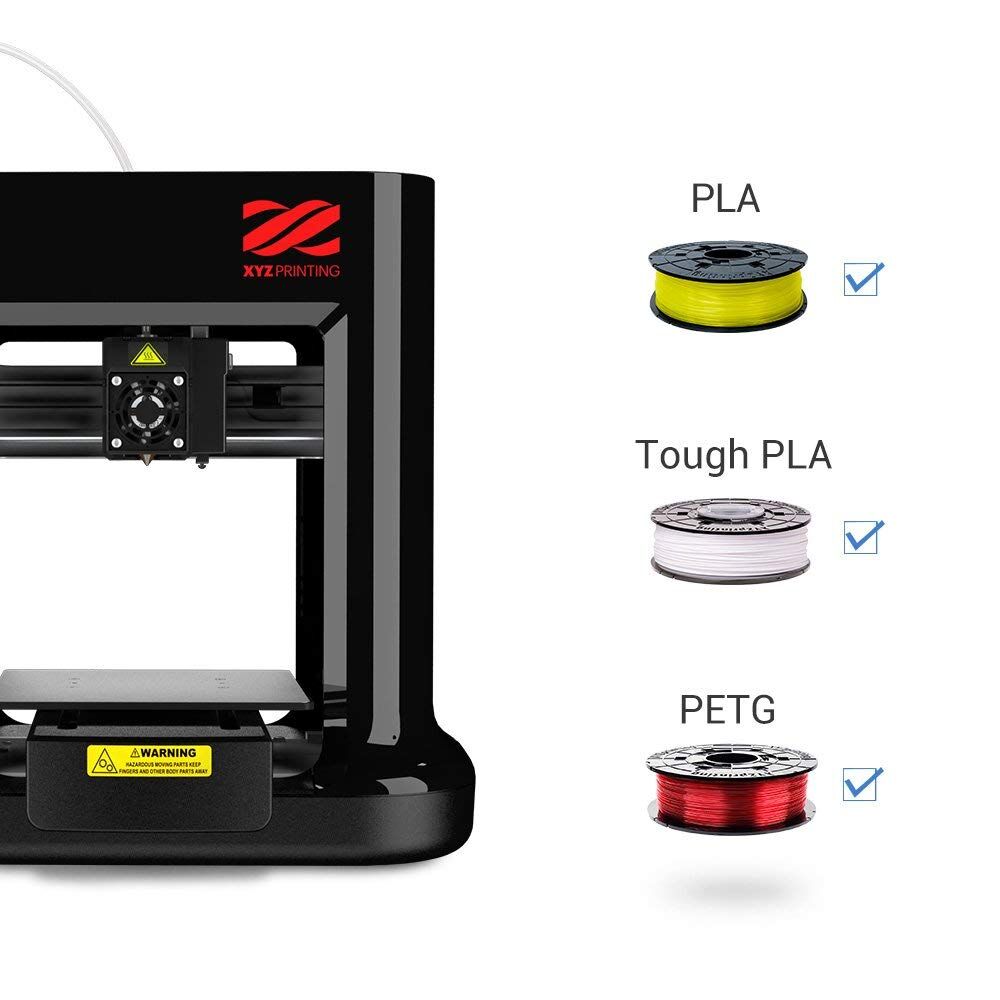 XYZprinting da Vinci Mini Wireless 3D Printer-6"x6"x6" Volume (Includes: 300g Filament, PLA/Tough PLA/PETG/Antibacterial PLA) Upgradable to print Metallic/Carbon PLA - image 3 of 5