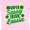 thumbnail image 4 of Inktastic Super Sassy Irish Lassy with Green 4 Leaf Clovers Boys or Girls Baby Bodysuit, 4 of 5