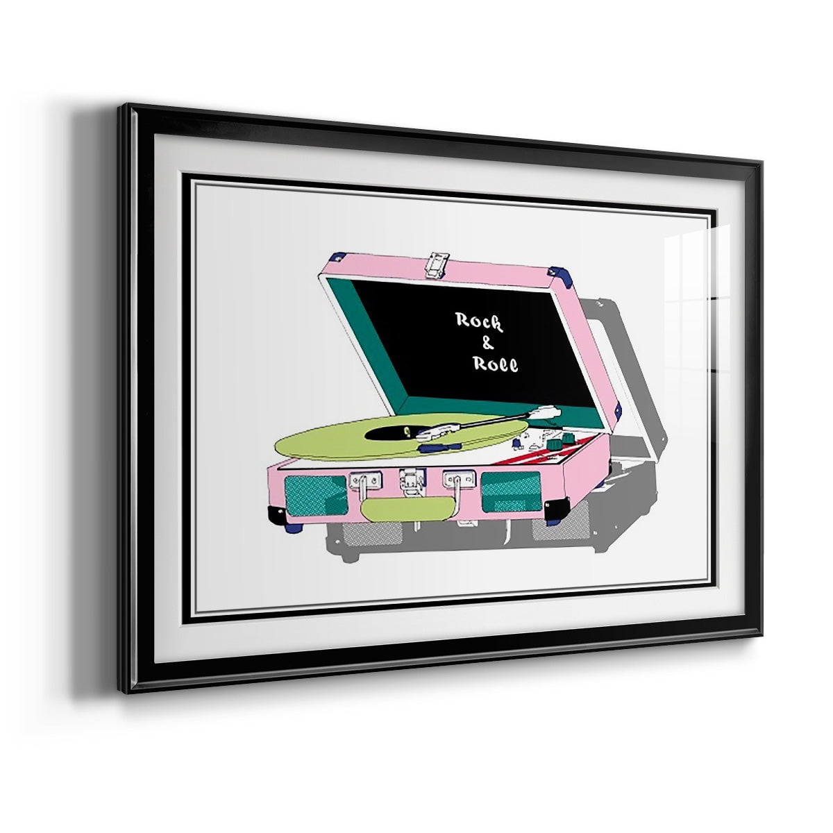 Record Shop I Premium Framed Print - Ready to Hang