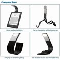 thumbnail image 3 of LED Reading Light, 3 Colors Book Lamp Reading Light for Reading in Bed Flexible Desk Lamp Perfect for Reading LED Light for Reading (Black), 3 of 5