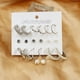 thumbnail image 2 of Conjunto de pendientes de perlas sintéticas, conjunto de 9 piezas para pendientes femeninas Zefei Wu 9024735048961, 2 of 5