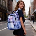 thumbnail image 6 of Pzuqiu Cute Purple Axolotl Print Kids School Backpack Ultra-Soft Breathable Large Capacity 17 Inch Lightweight Casual Schoolbag for Girls Boys Students Age 6-18 Daily Travel Use, 6 of 7