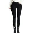 thumbnail image 1 of Jeans d'Hiver Taille Haute Doublés pour Femmes Extensible Chauds Ajustés Jeggings Confortables, 1 of 9