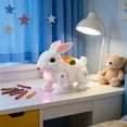 thumbnail image 3 of Huanglei Lapin Réaliste Marchant et Sautant Animal Interactif Animé pour Enfants Nouveauté, 3 of 3