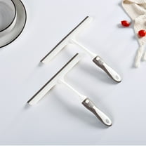 Dianli Multi-Purpose Silicone Squeegee Set for Windows, Glass, Shower Doors, Car Windshield, Heavy Duty Scrubber, 10 Inch, White and Gray, 2 Pack, Streak-Free, Ergonomic Handle, With Suction Hook