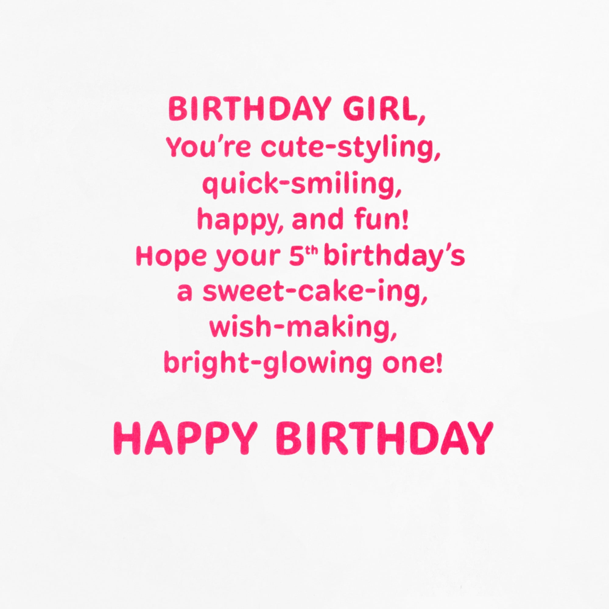Hallmark Disney Minnie Mouse 5th Birthday Card for Girl (Styling Birthday)