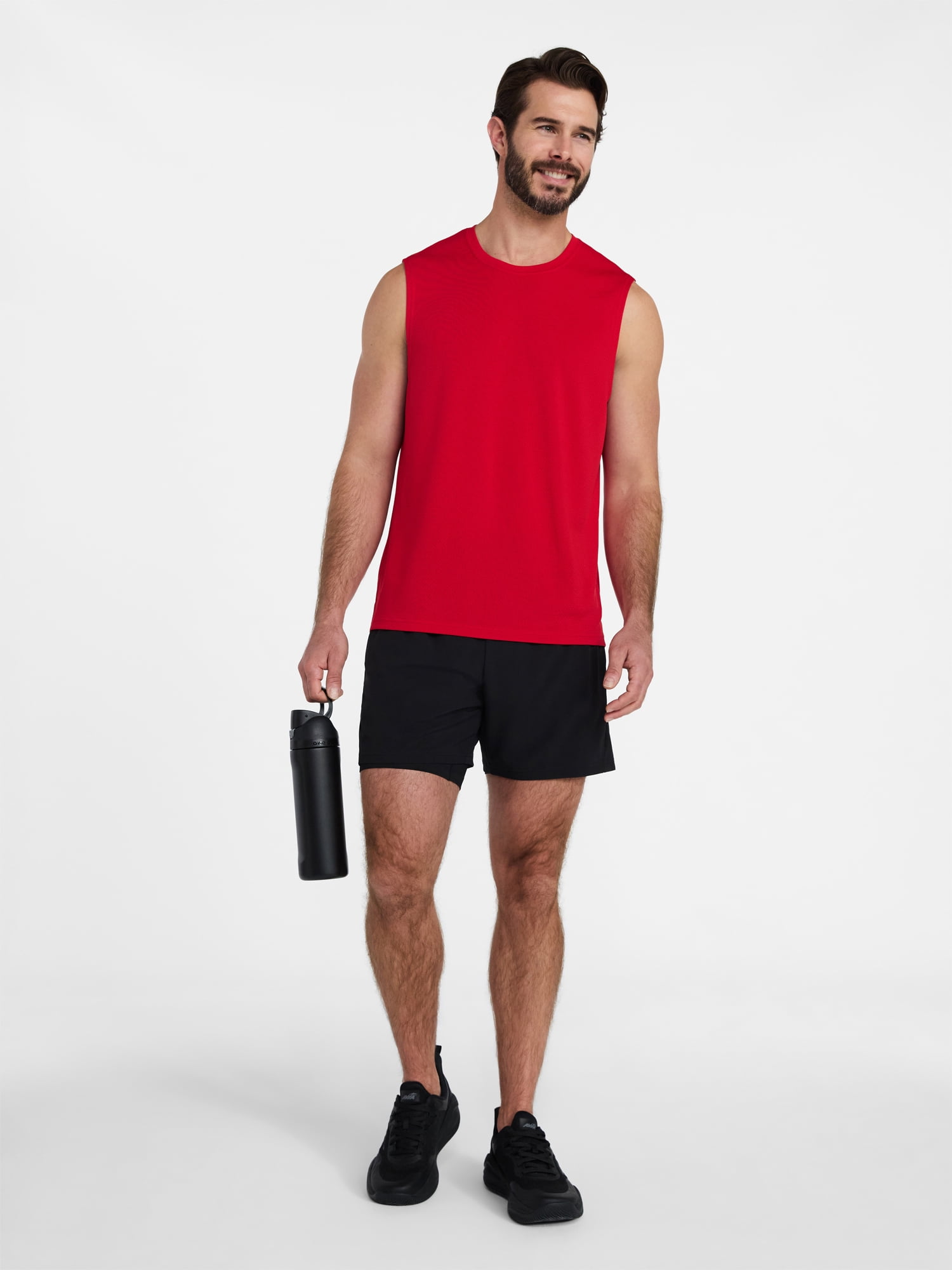 Athletic Works Men’s Sleeveless Mesh Muscle Tee, Sizes XS-5XL