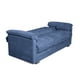 thumbnail image 4 of Sofá Cama Makora Velvet Azul Modelo Mercury, 4 of 7
